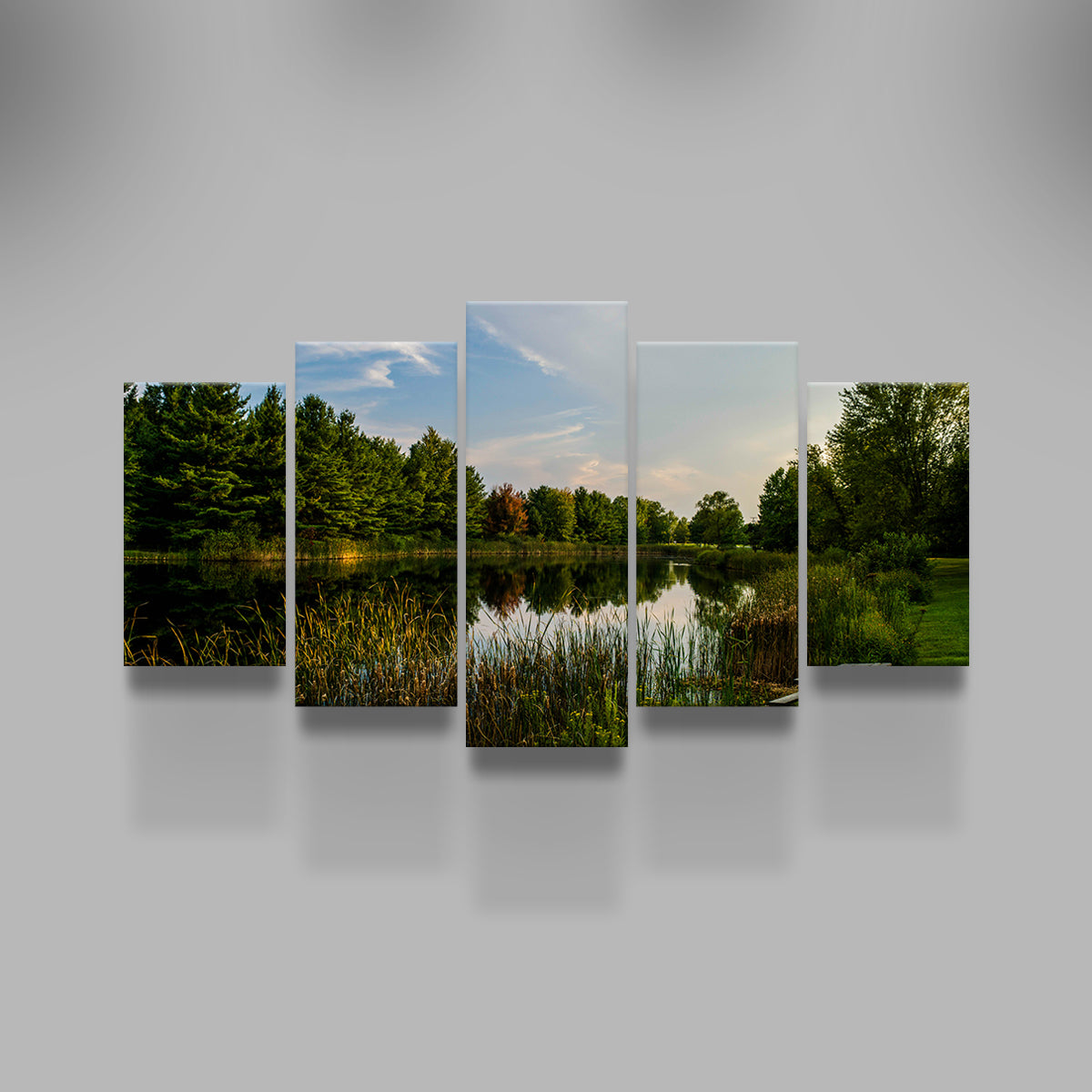 Stunning Alum Creek Fishing Pond Wall Art for Home Decor