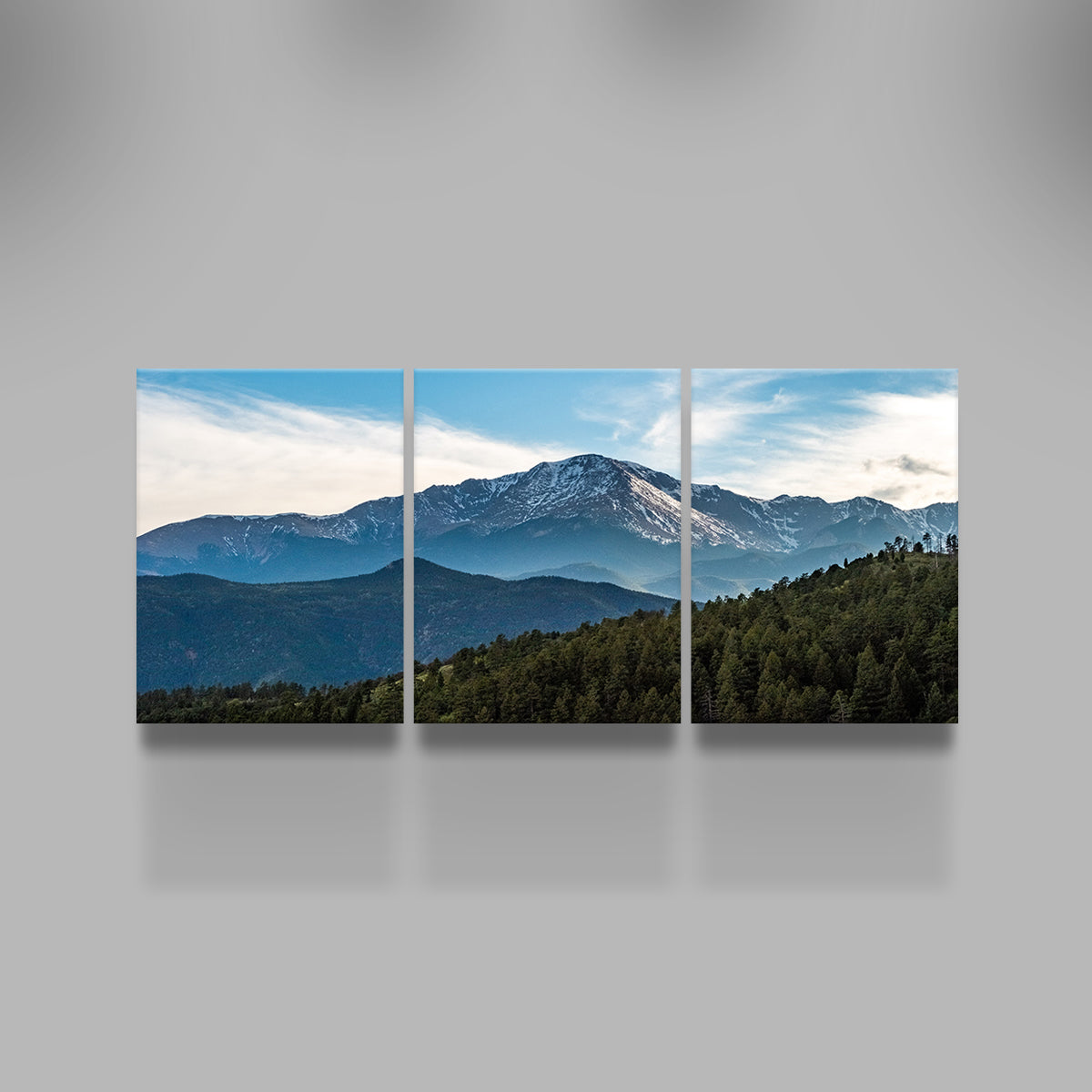 Stunning Pikes Peak Wall Art with Sustainable Pine Frames