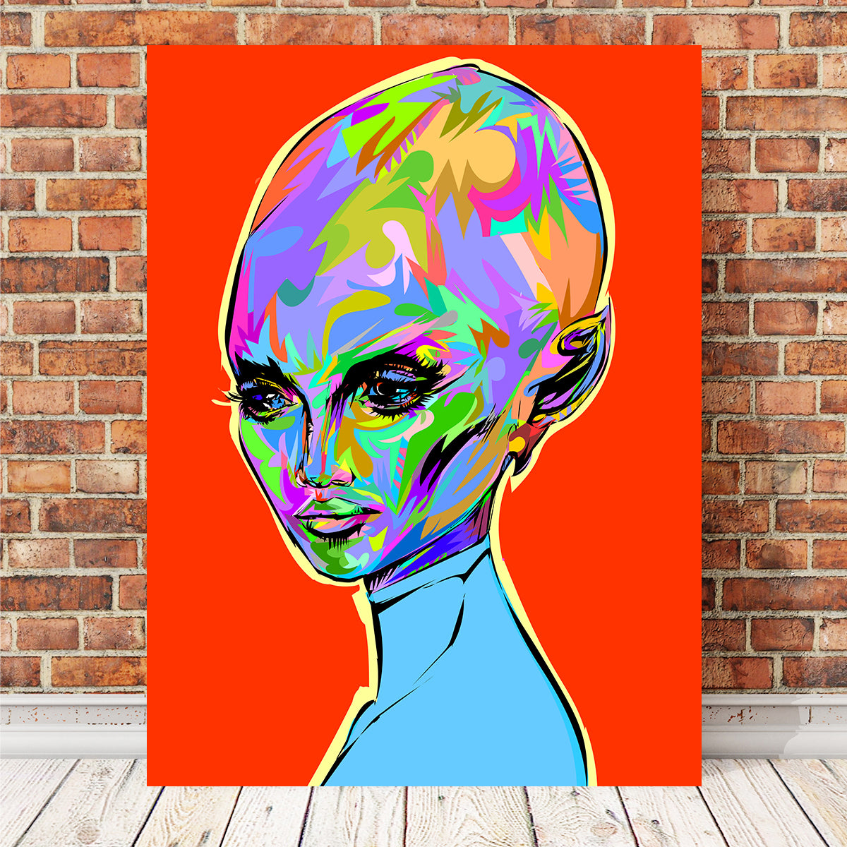 Alien Woman 2 Stunning Wall Art - Sustainable & High - Quality