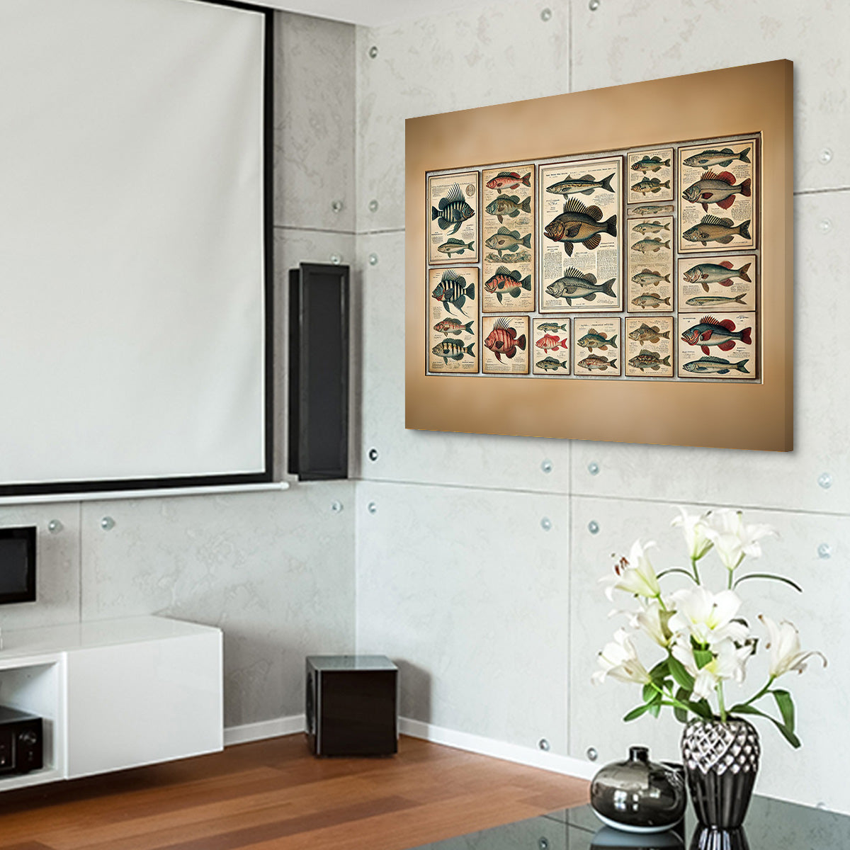 Exquisite Antique Fish Illustrations Wall Art for Stunning Home Decor