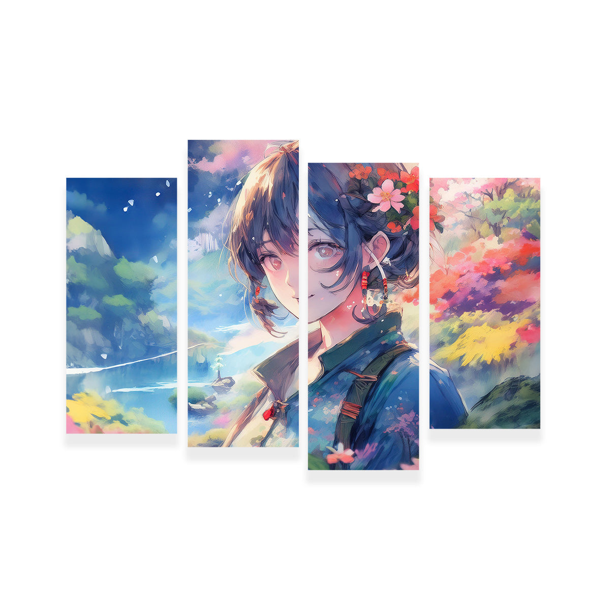 Exquisite Anime Lady Canvas Print