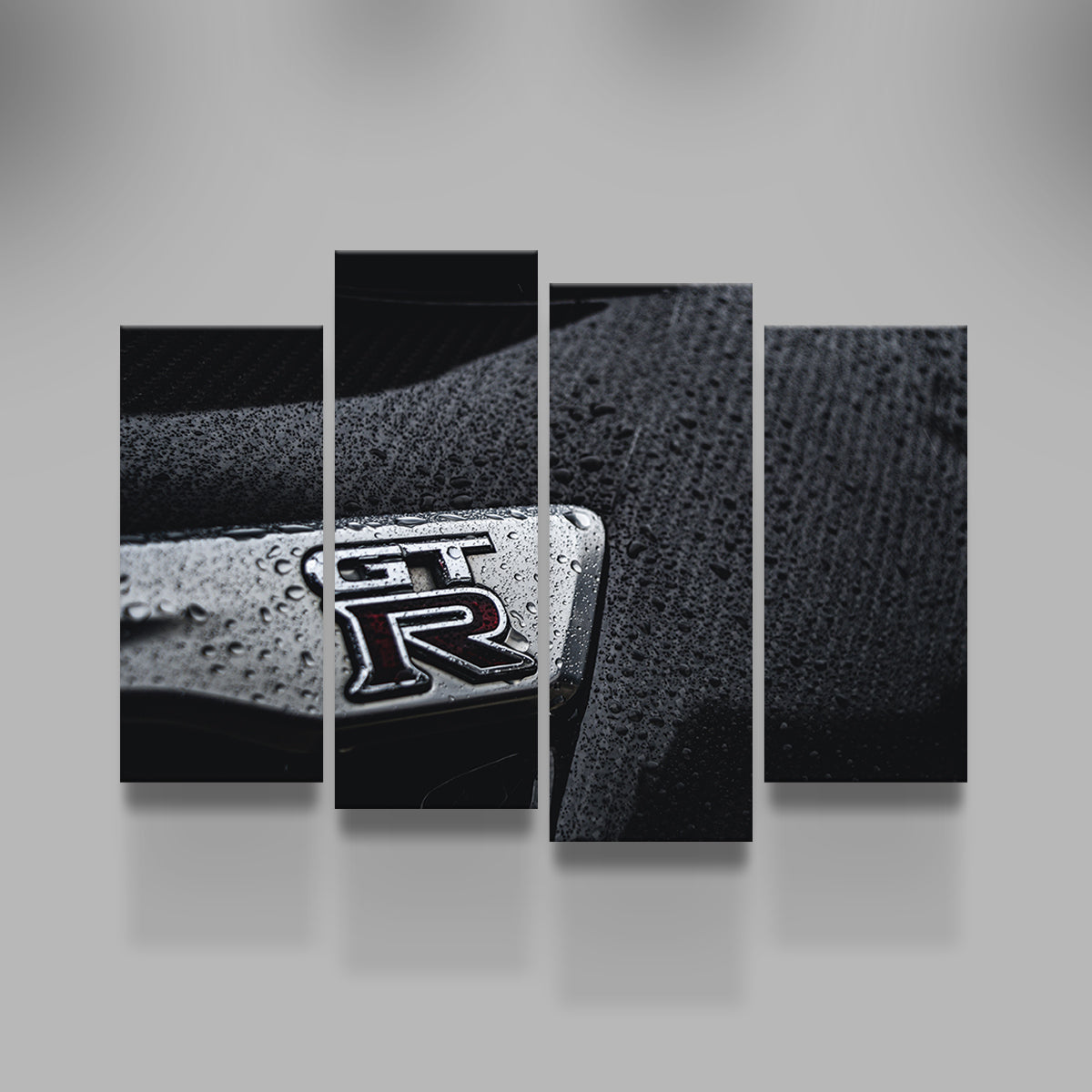 Stunning Nissan GTR Rain Drops Wall Art for Your Home Decor