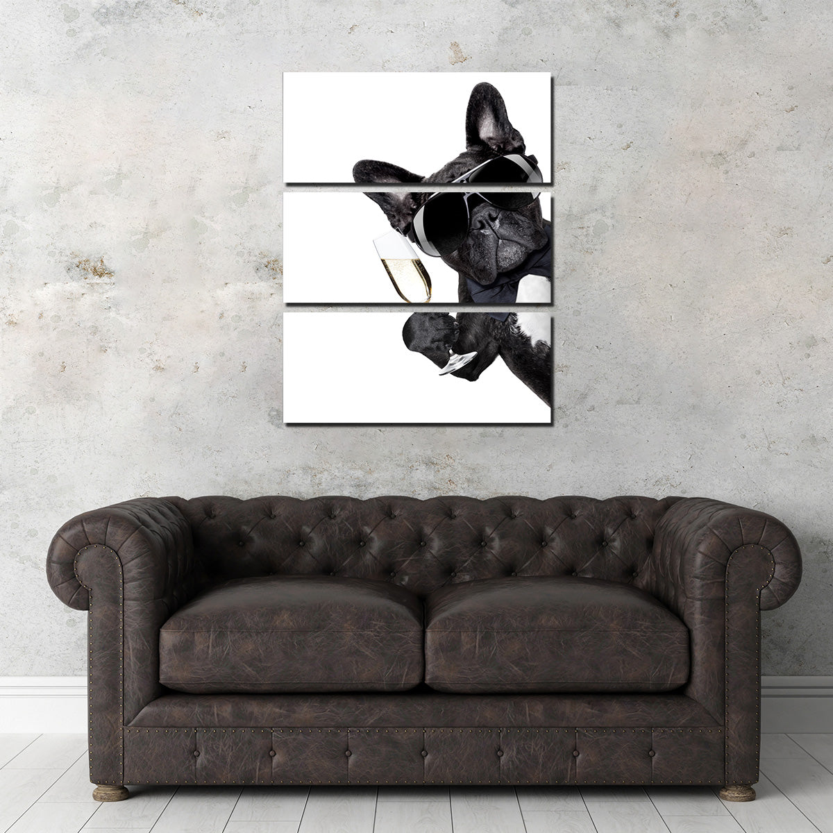 Exquisite Champagne Dog Wall Art for Home Decor