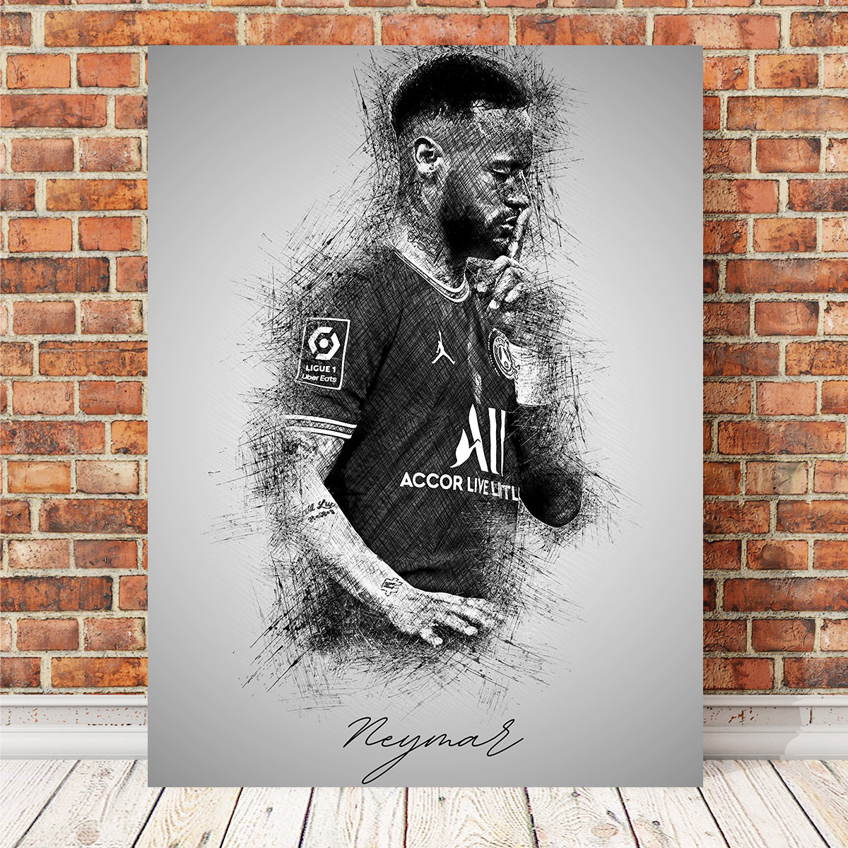 Stunning Neymar Wall Art - Ideal for Sports Fans