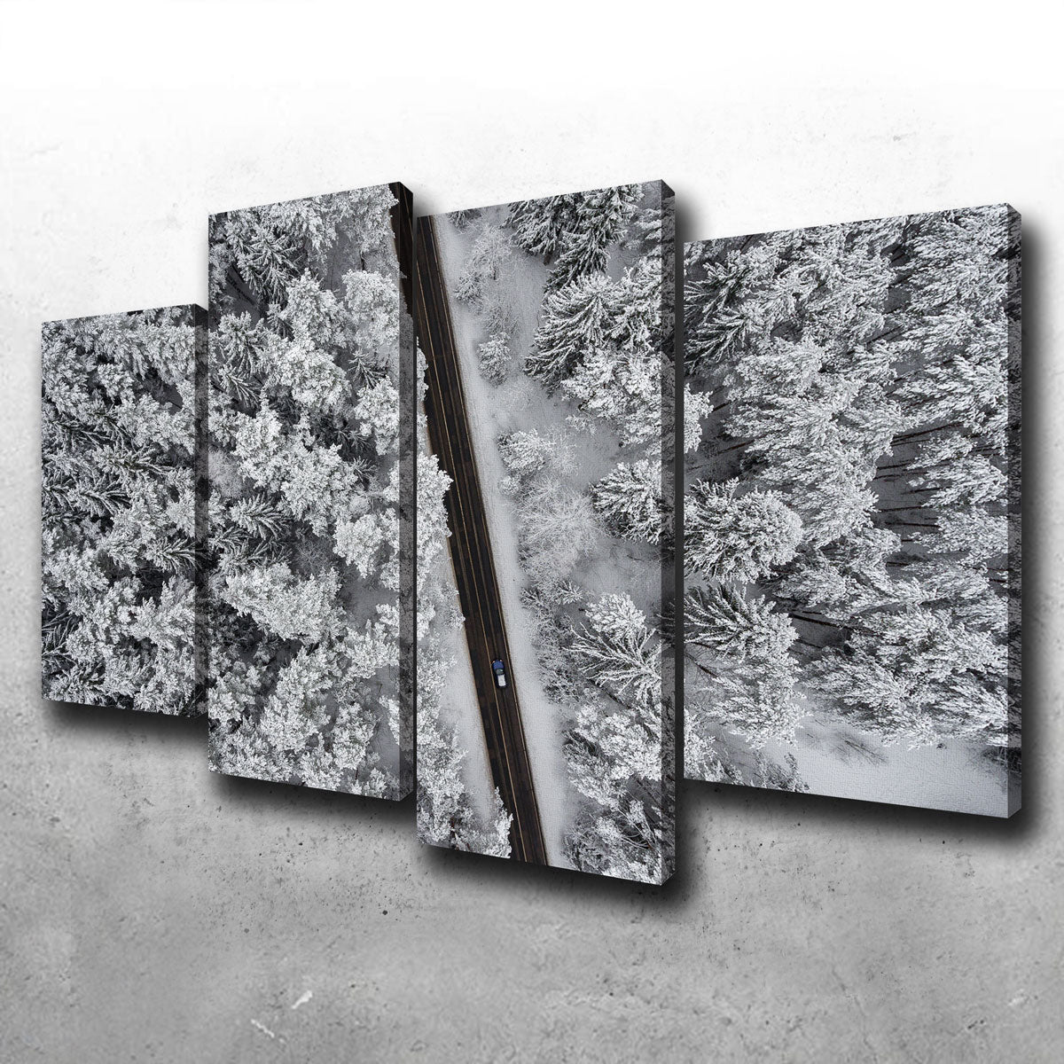 Exquisite Snowy Road Wall Art by Karolis Janulis