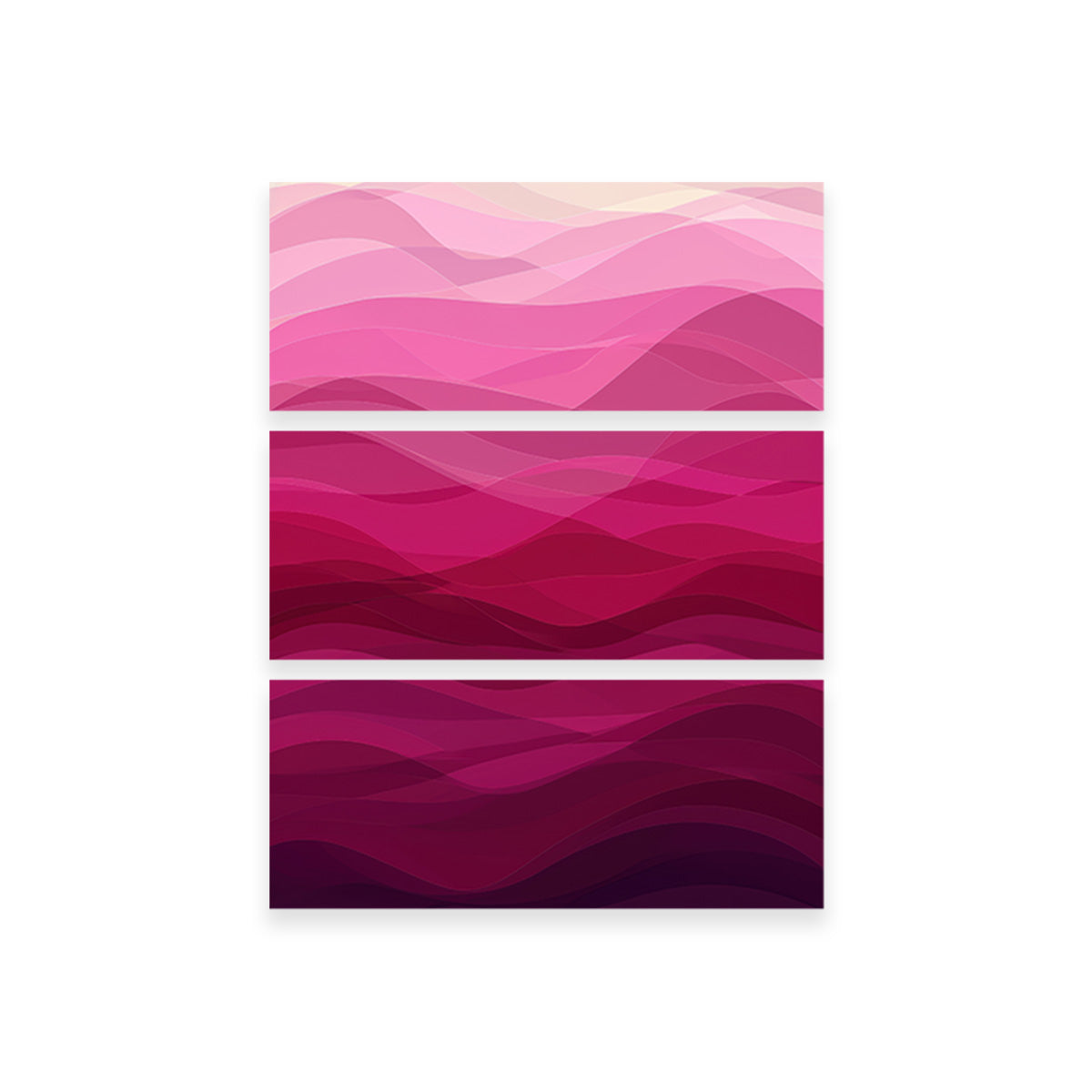 Stunning Pink Waves Canvas Prints