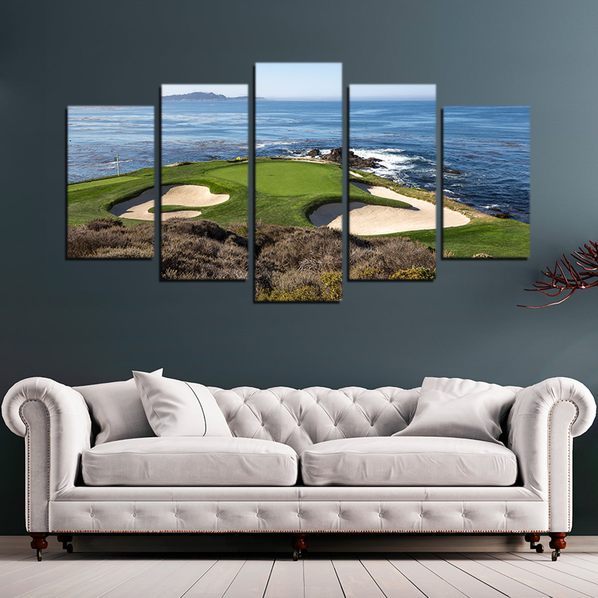 Stunning Pebble Beach Canvas Wall Art for Home Decor