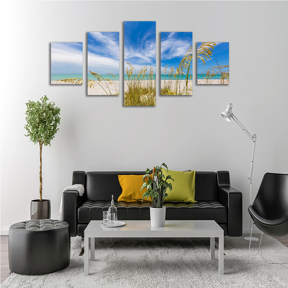 Stunning Heavenly Calmness on the Beach Wall Art for a Relaxing Ambiance