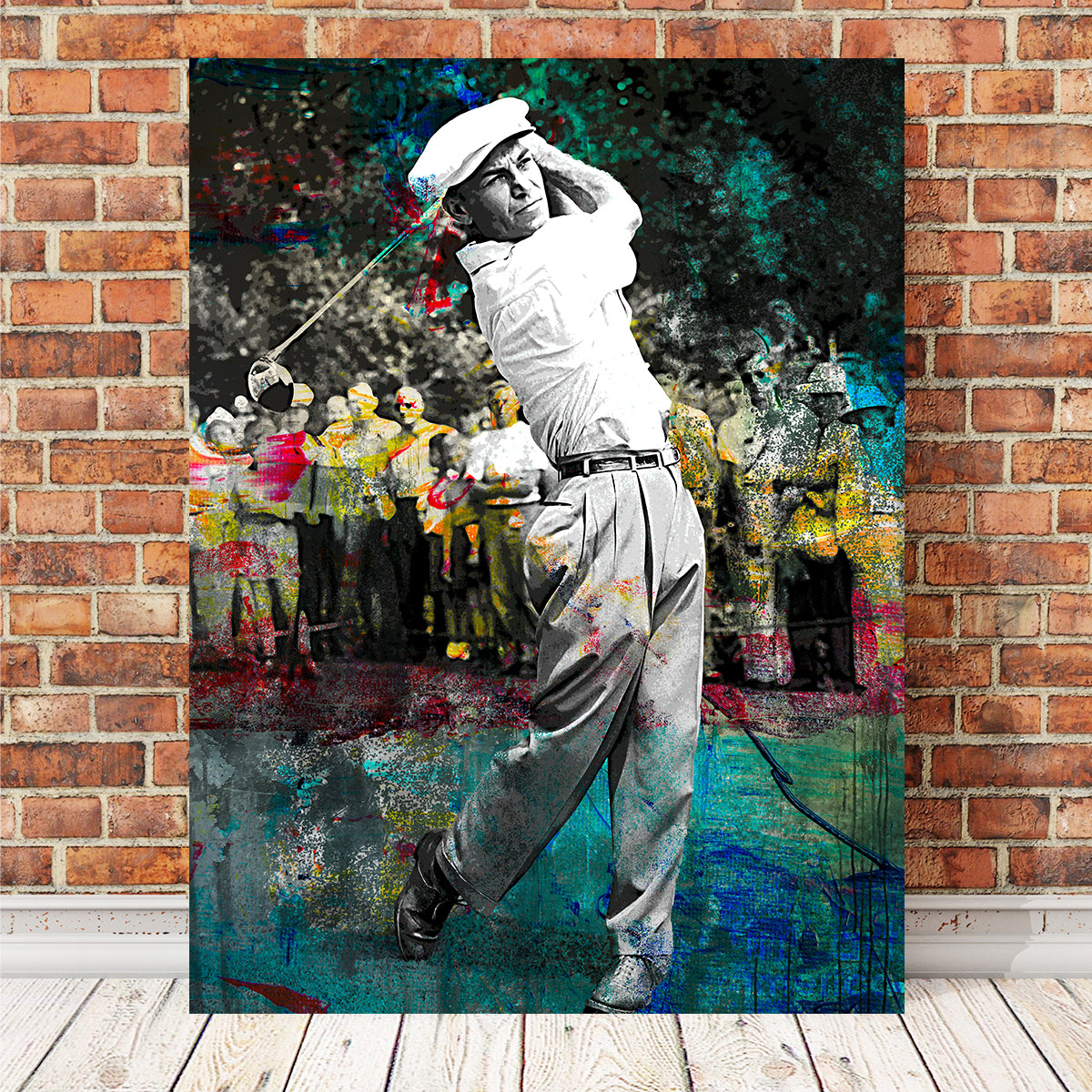 Ben Hogan Sustainable Kiln - Dried Pine Wood Framed Canvas Prints