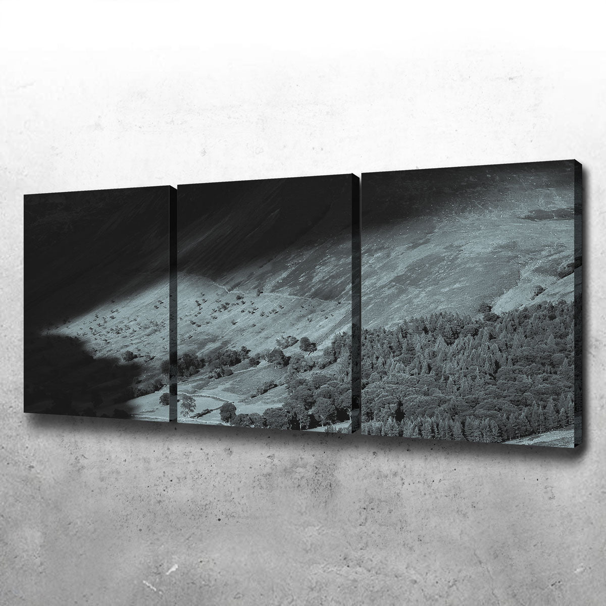 Exquisite Shadow on the Mountain Wall Art by Mike Cotton