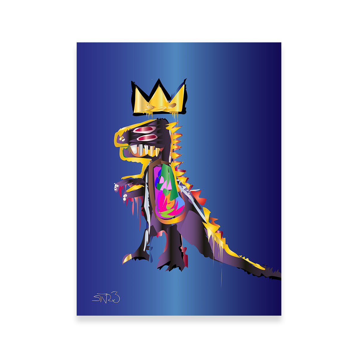 Stunning Basquiat Dinosaur Wall Art for Striking Home Decor