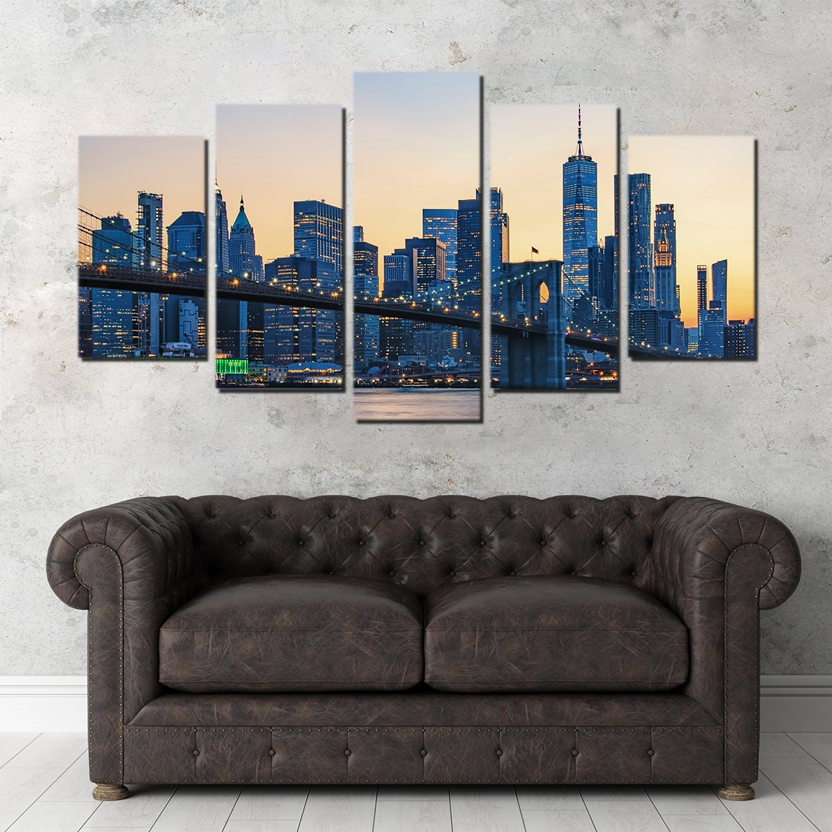 Gorgeous New York Sunset Wall Art for Stunning Home Decor