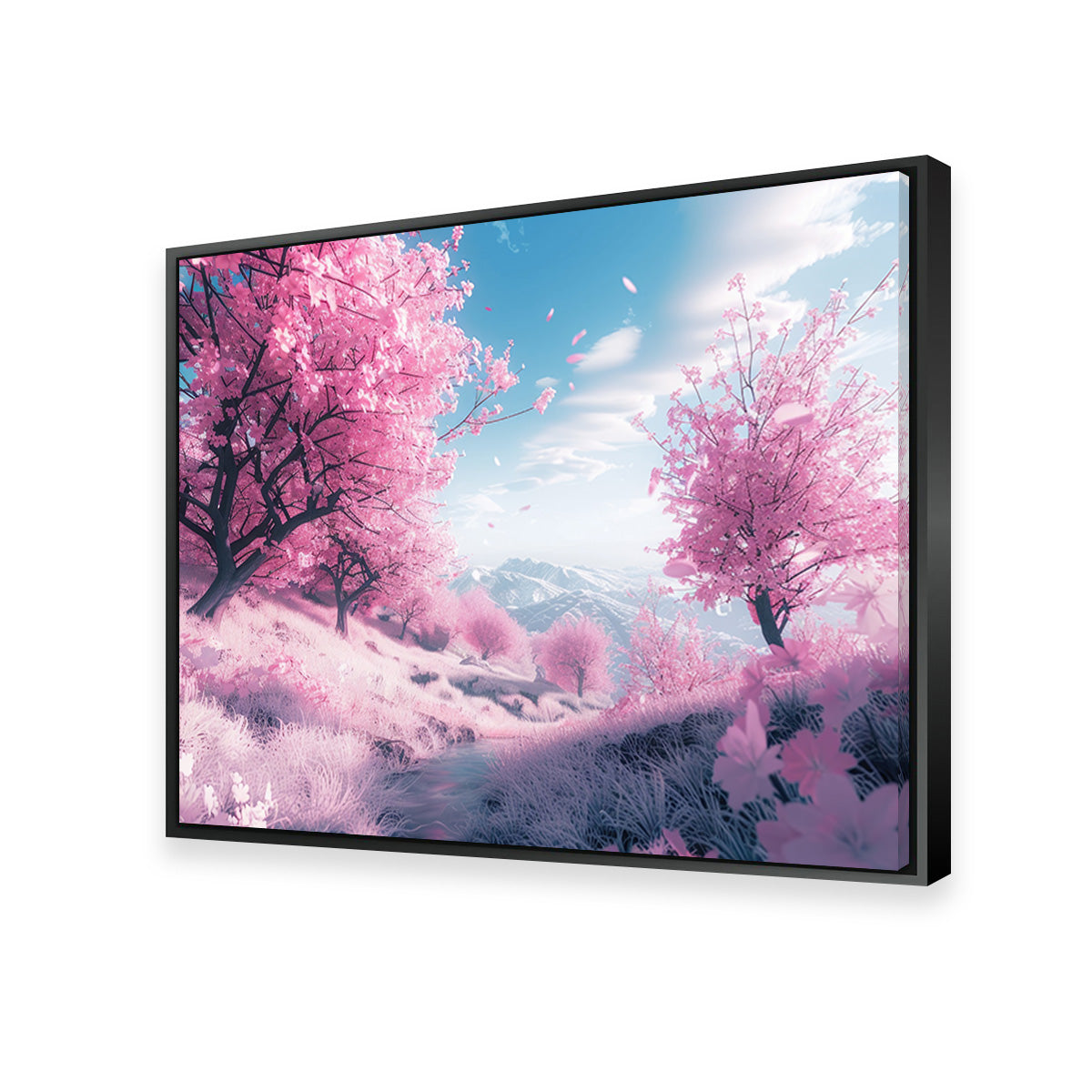Stunning Pink Forest Wall Art