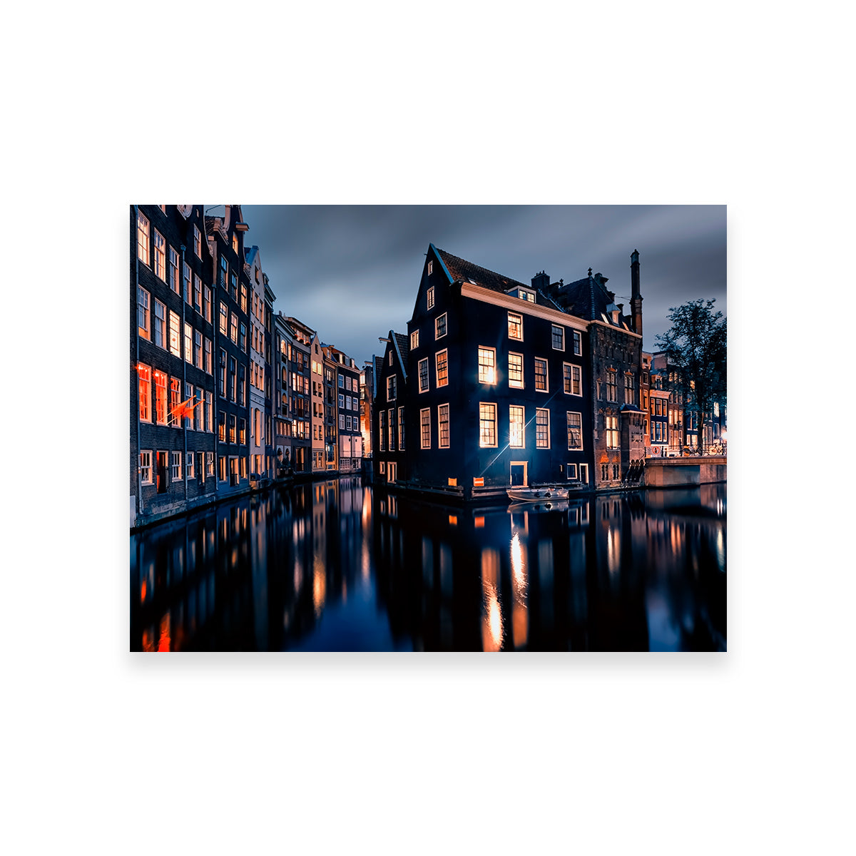 Enchanting Amsterdam By Night Wall Art for Stunning Home Decor