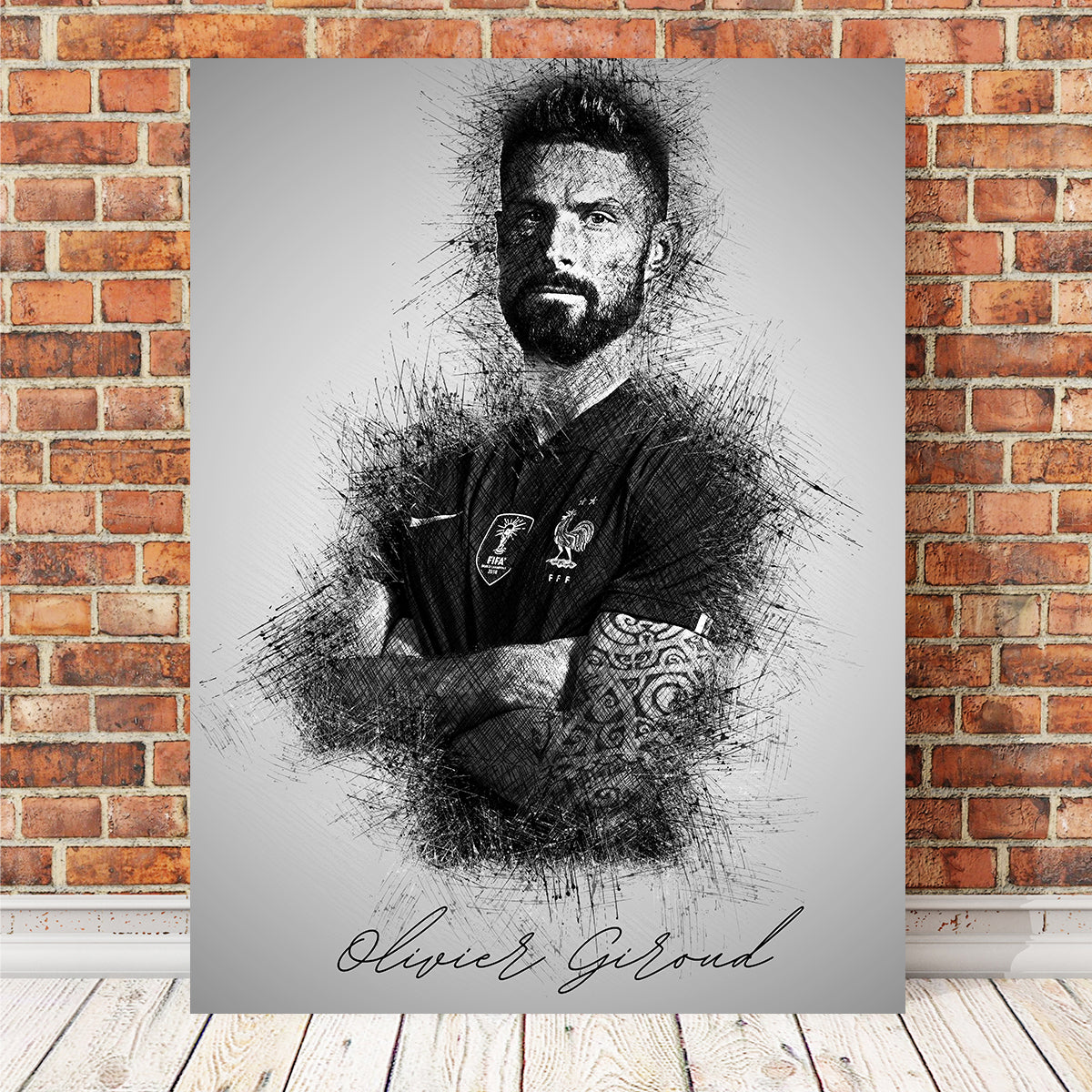 Stunning Olivier Giroud Wall Art for Home Decor