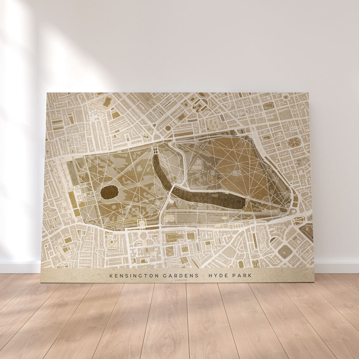 Exquisite Hyde Park Map Wall Art by Blursbyai