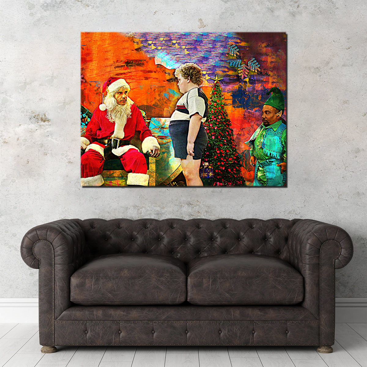 Eye - catching Bad Santa Wall Art for Stunning Home Decor