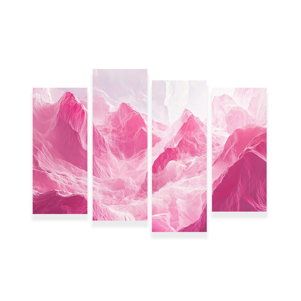 Stunning Pink Mountains Wall Art