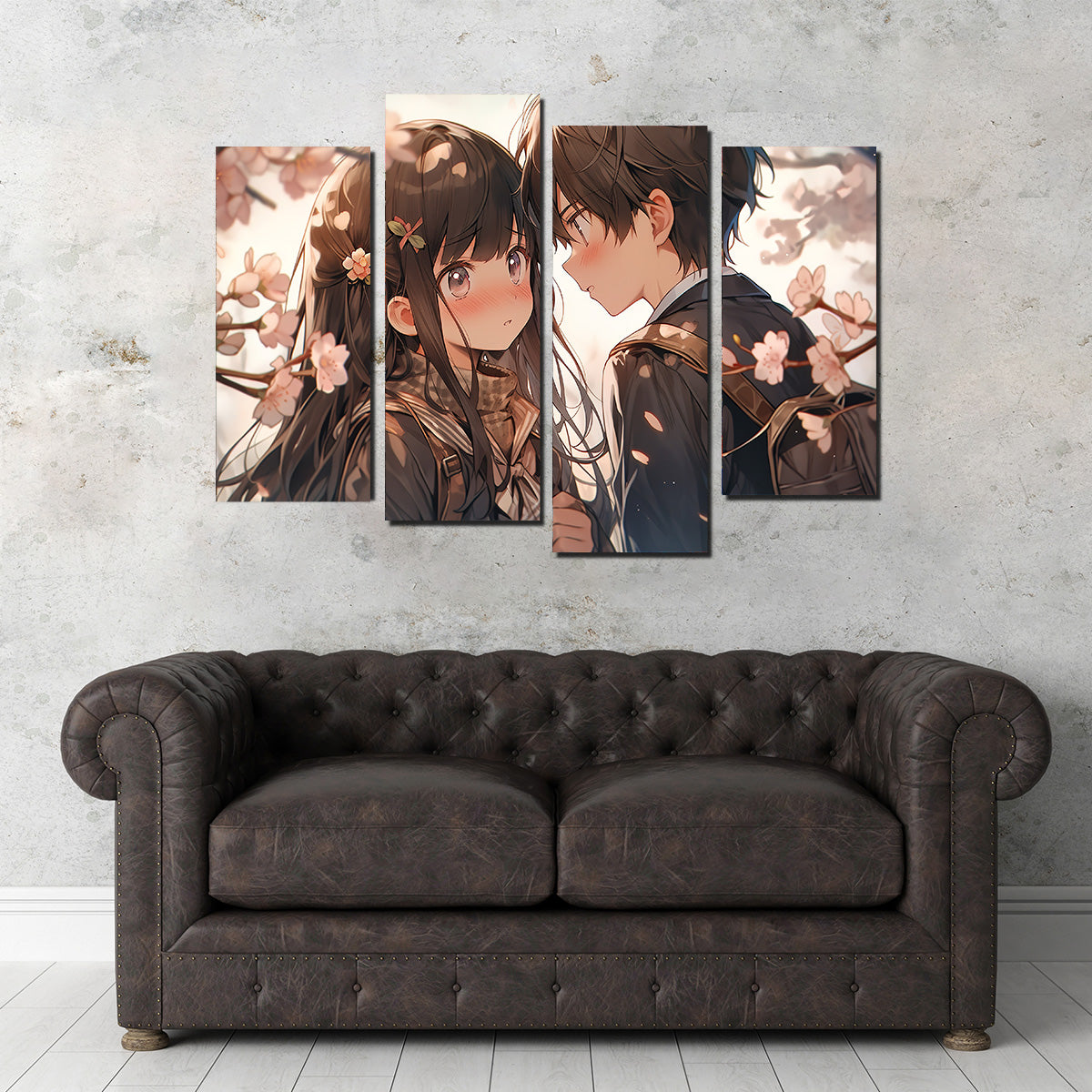 Stunning Anime Couple Wall Art