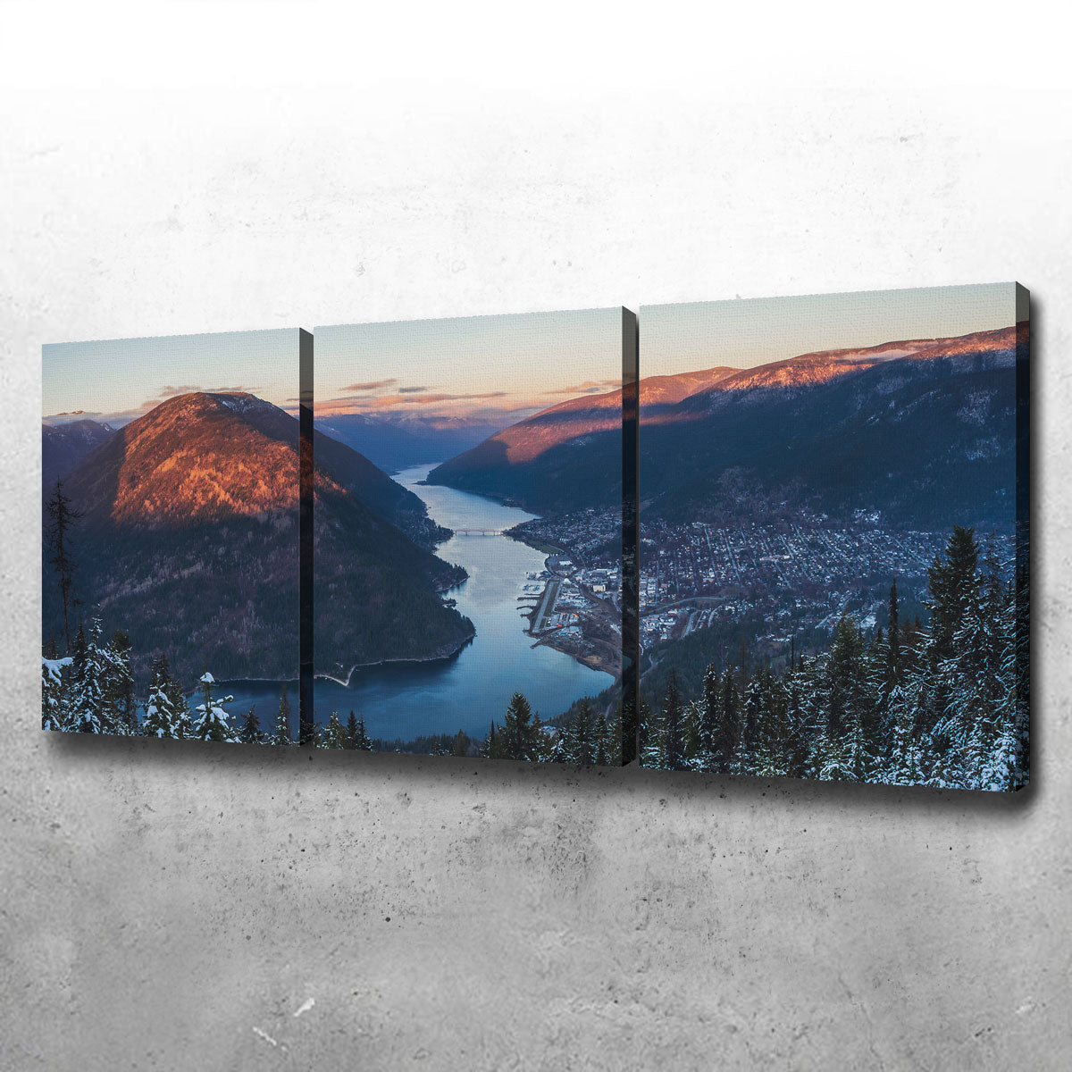 Breathtaking Snow Capped Creek Wall Art by Mike Cotton