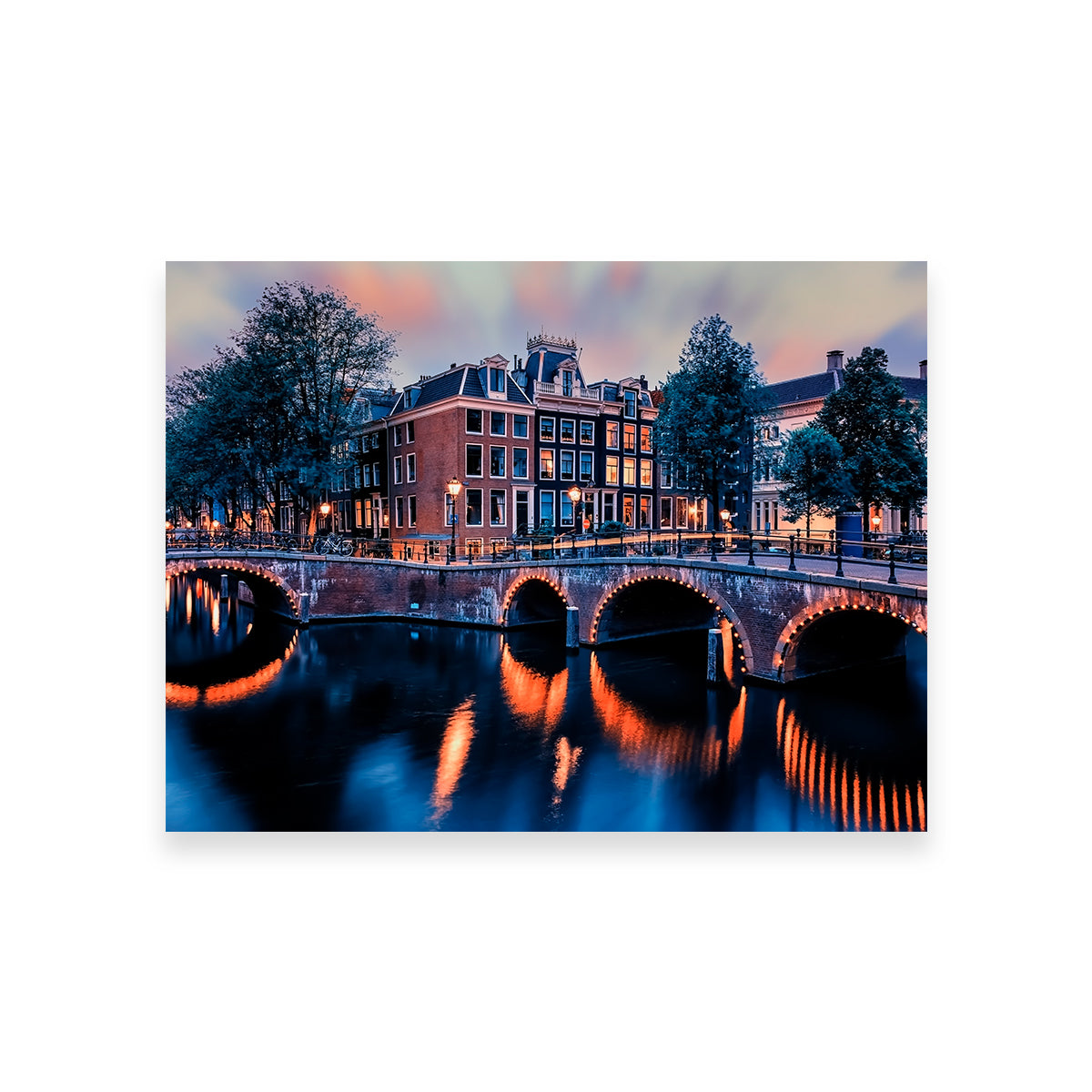 Gorgeous Amsterdam Sunset Wall Art - Ideal Decor for Any Space