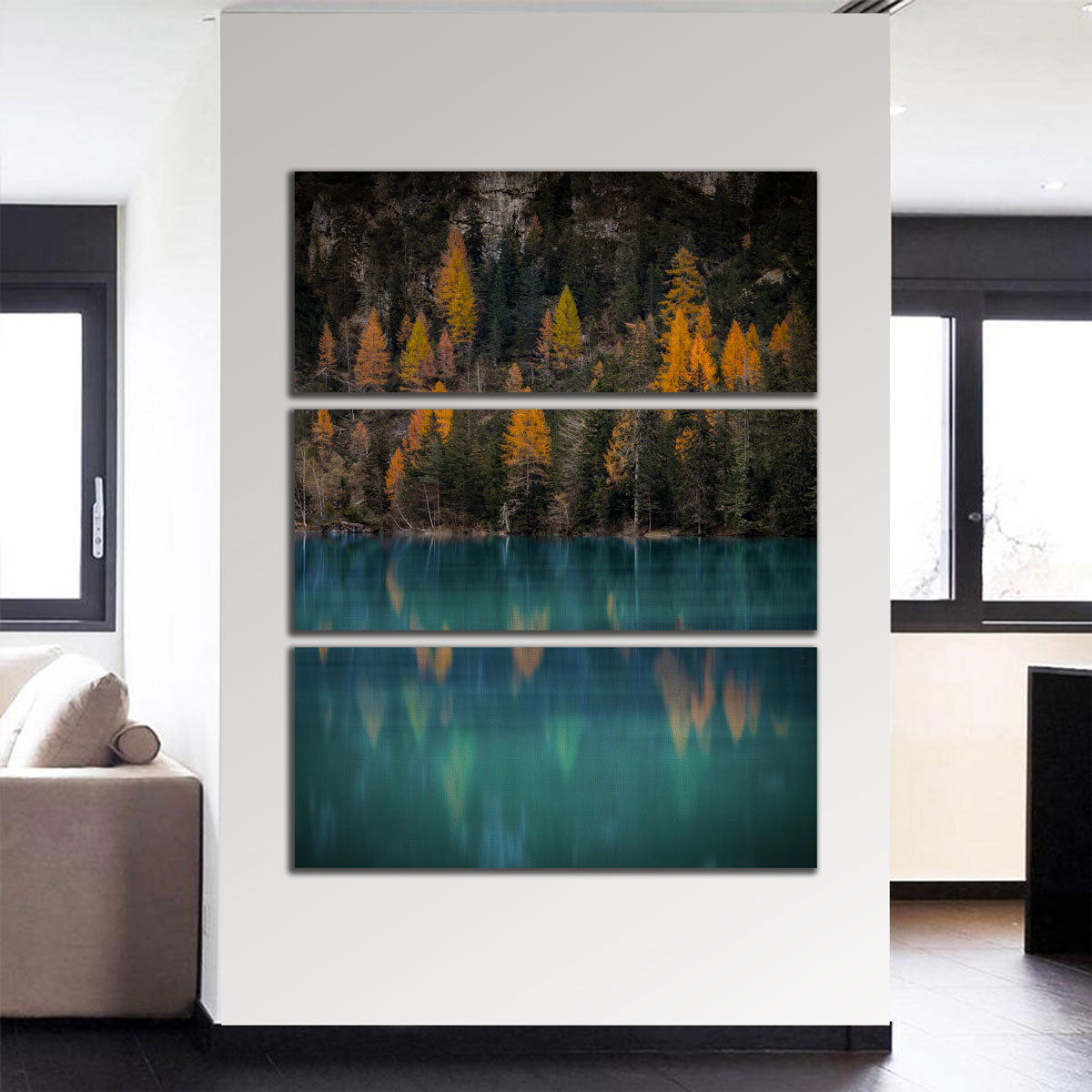 Stunning Autumn Reflections Wall Art by Enzo Romano