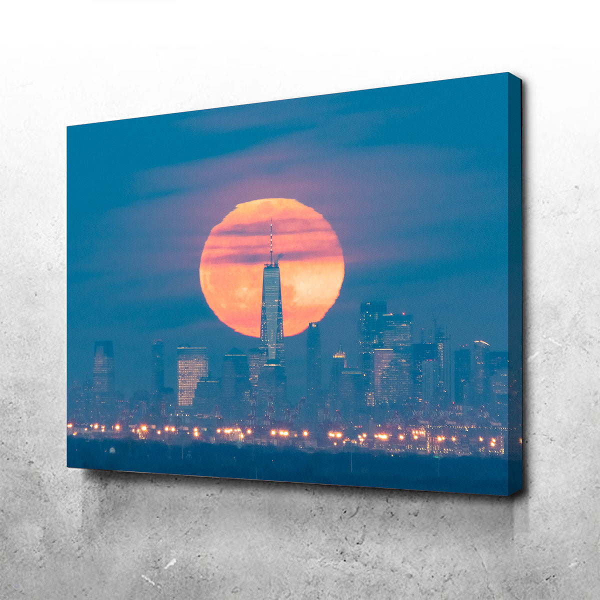 Stunning New York Sun Skyline Wall Art by Dennis Maida