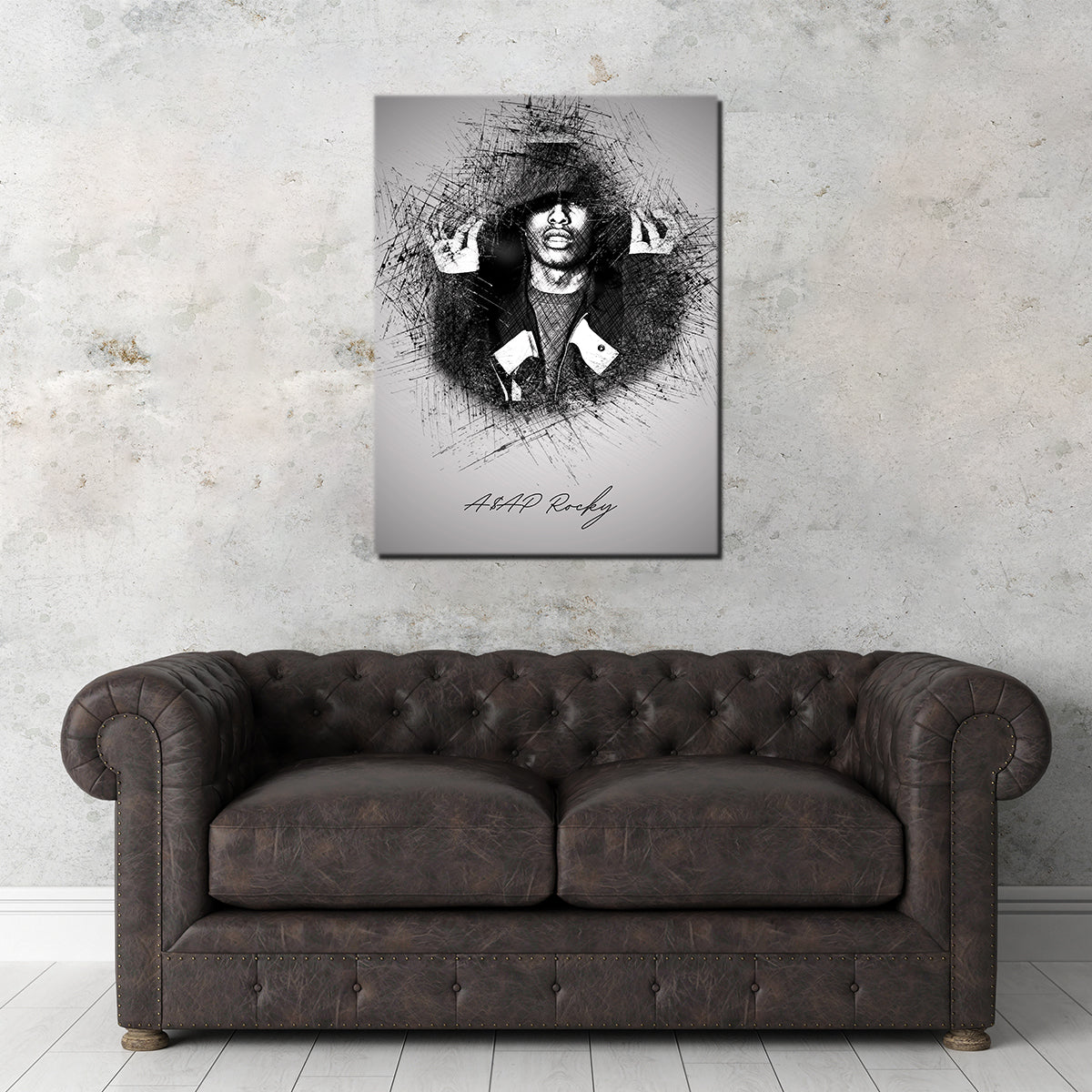 Asap Rocky Hood Stunning Wall Art - Ideal for Hip - Hop Fans