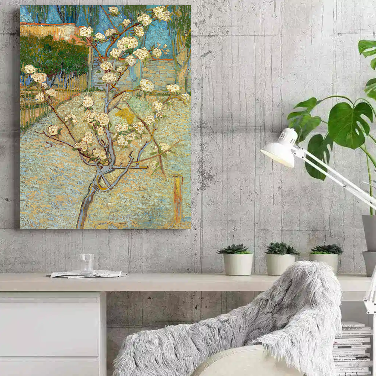Beautiful Blooming Perenboompje Wall Art by Vincent van Gogh