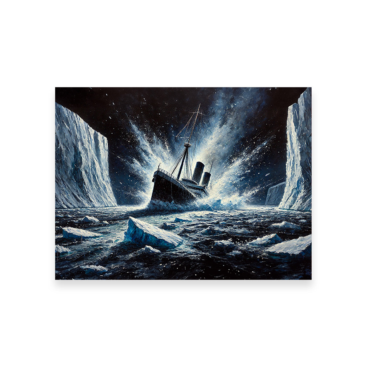 Exquisite Ship Iceberg Canvas Prints