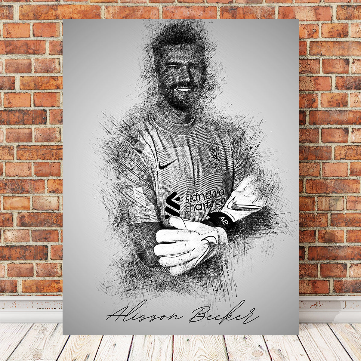 Alisson Becker High - Quality Wall Art by Albi Art