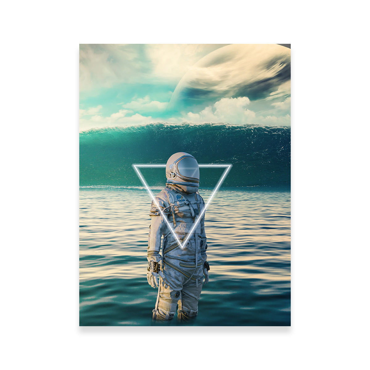 Stunning Astronaut In Water Wall Art by George Sorin