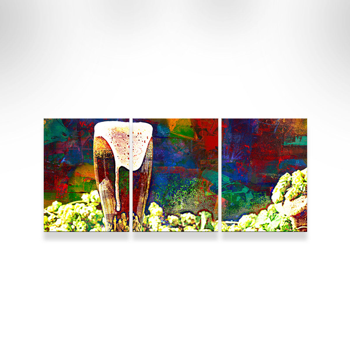 Stunning Beer Hops Abstract Wall Art for a Unique Home Decor