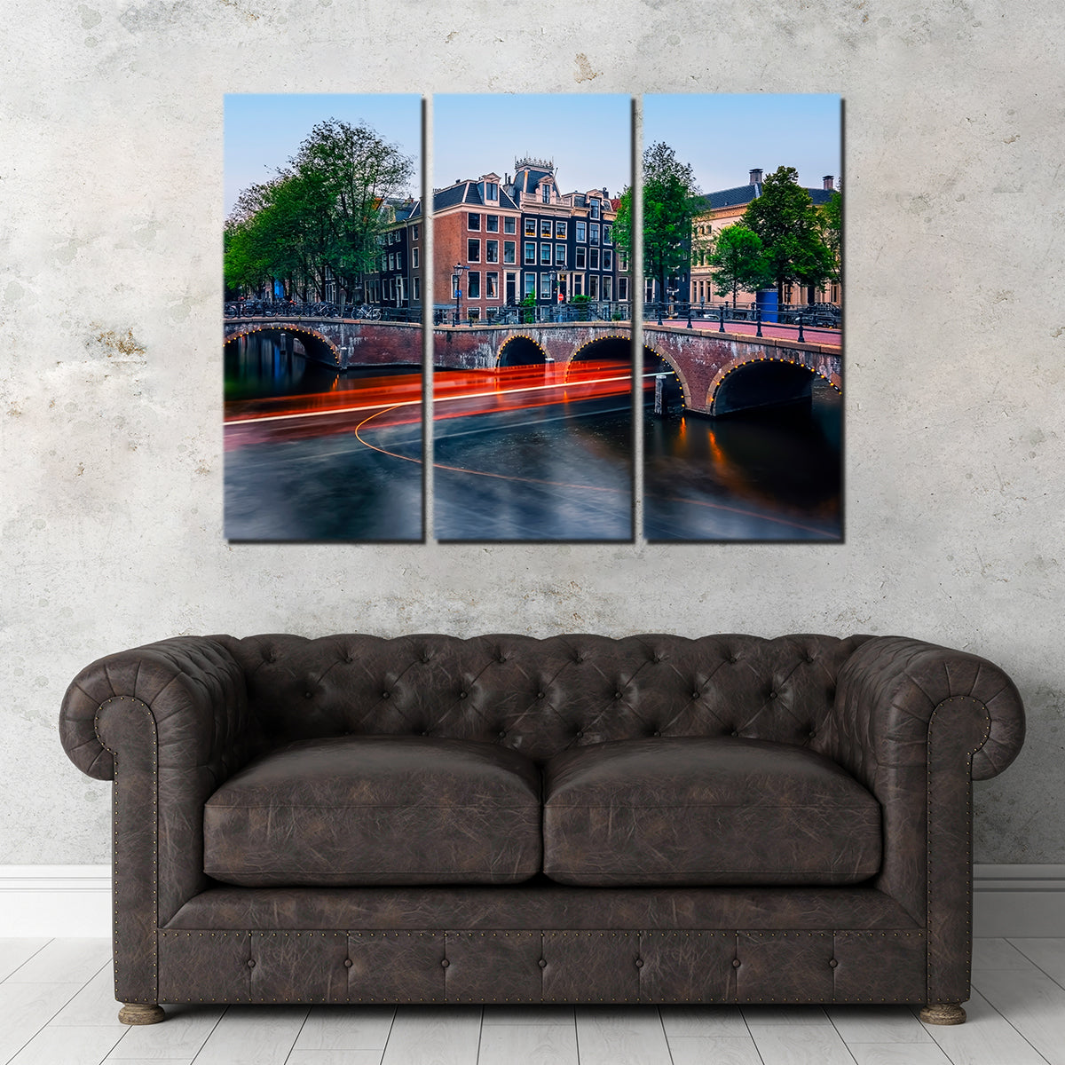 Stunning Canal in Amsterdam Wall Art for Your Home Decor