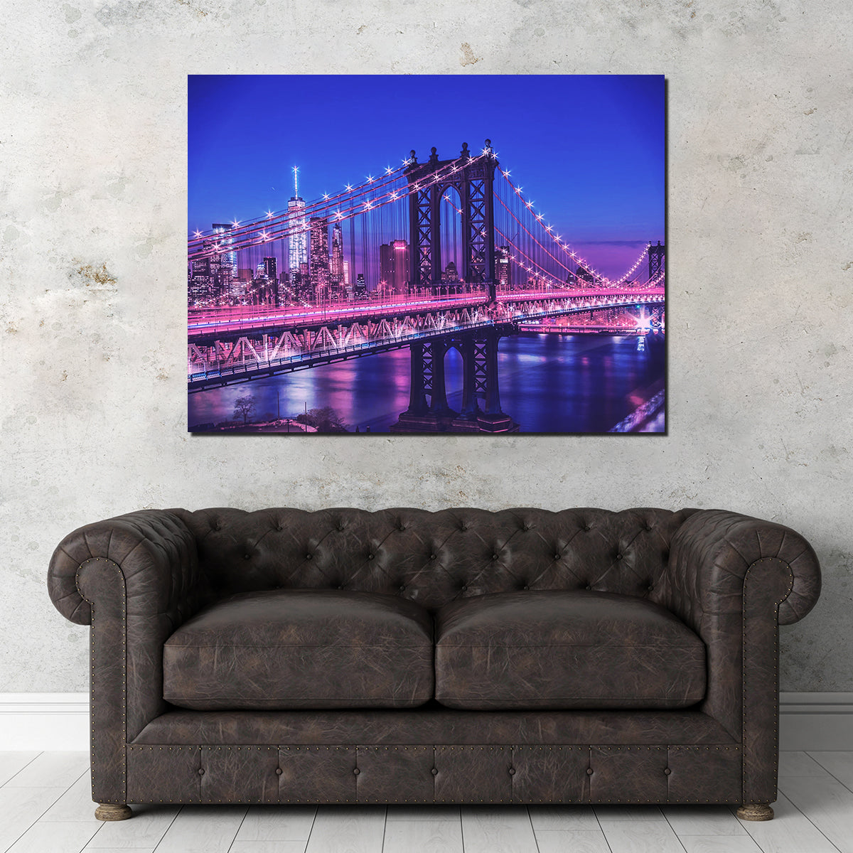 Stunning New York Manhattan Bridge Wall Art by Dina Rolle
