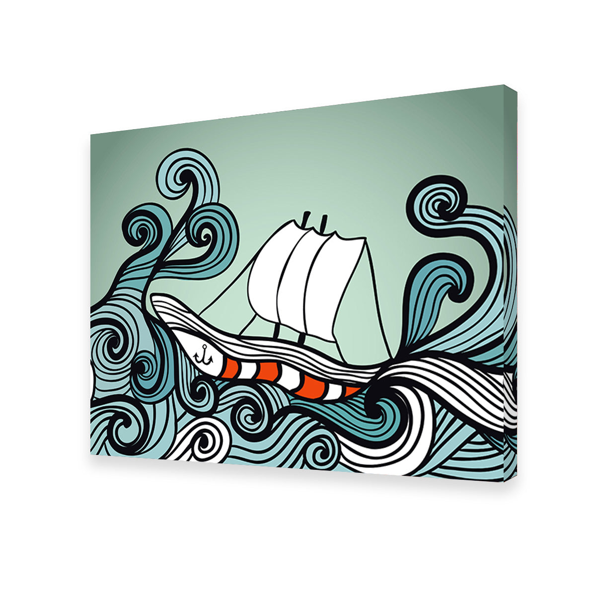 Exquisite Ship Art Wall Decor Canvas