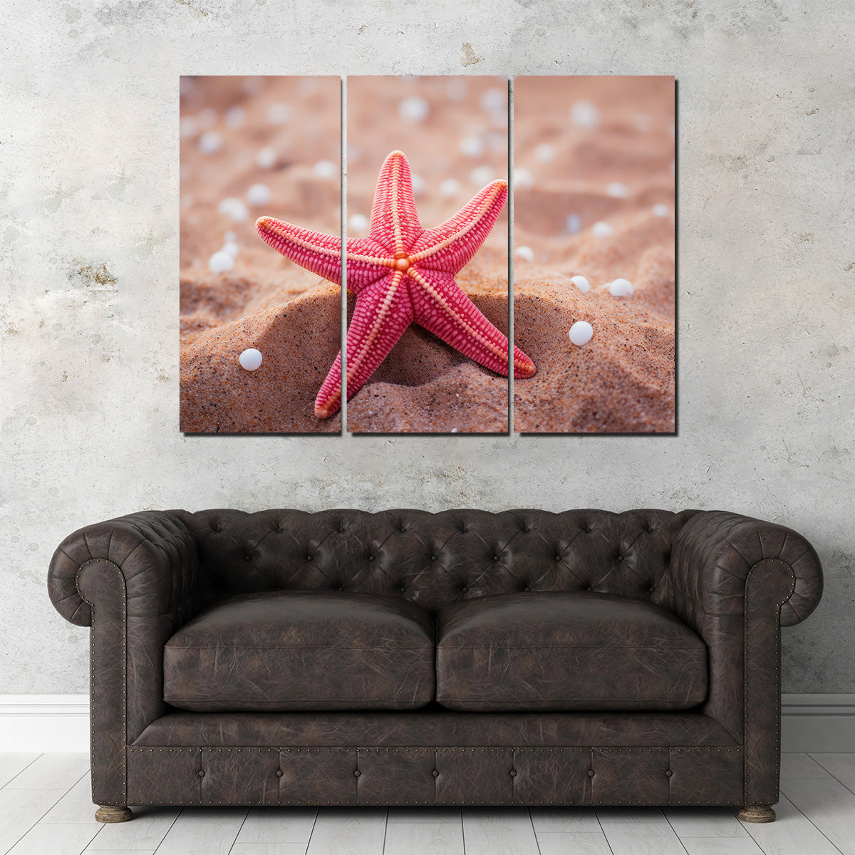 Gorgeous Pink Star Fish Canvas Print