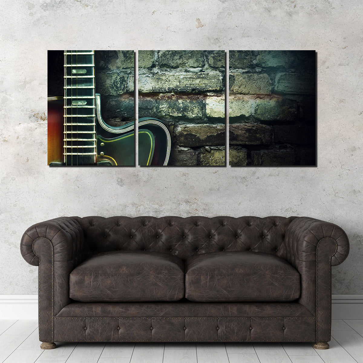 Stunning Old Vintage Jazz Guitar Wall Art for Music Lovers