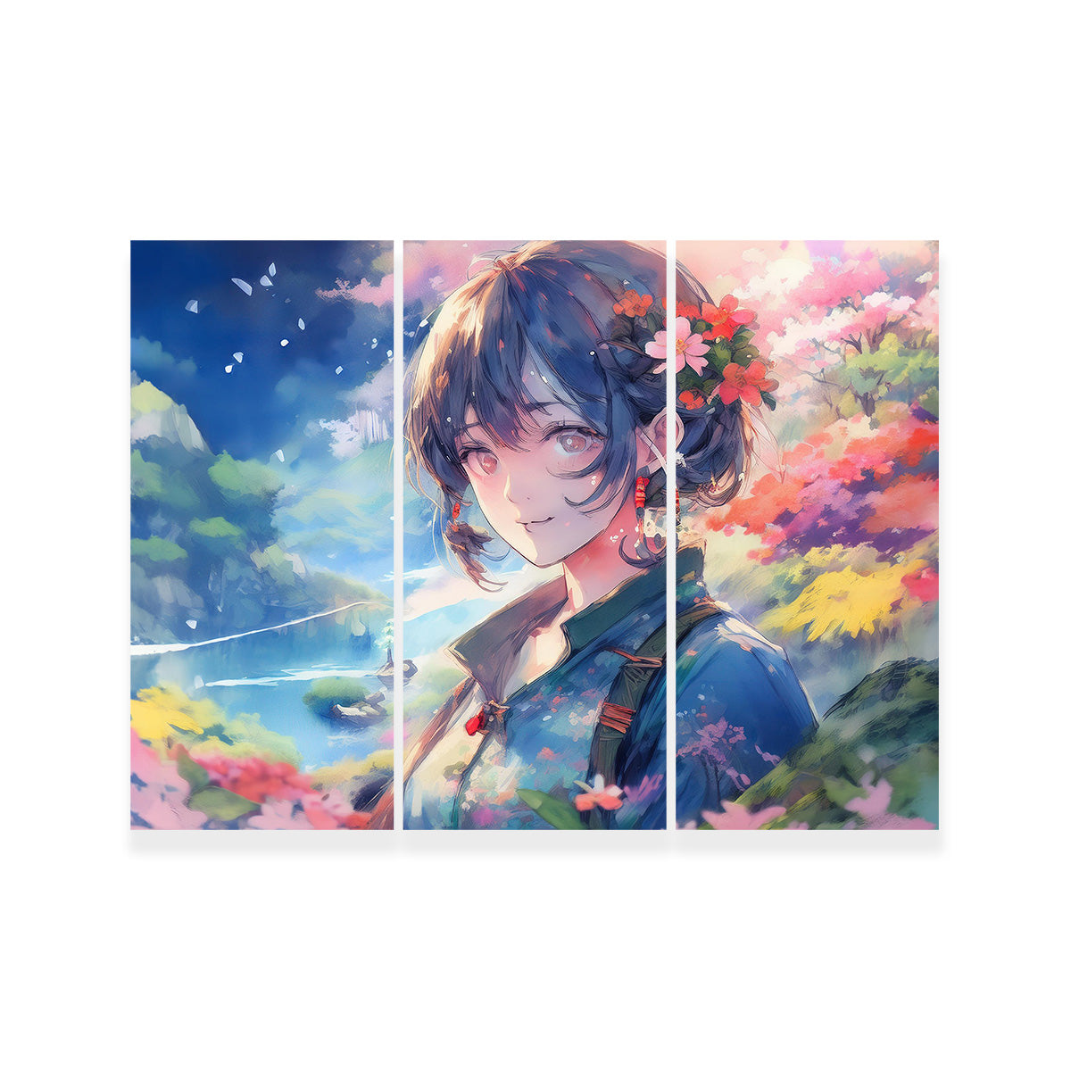 Exquisite Anime Lady Canvas Print