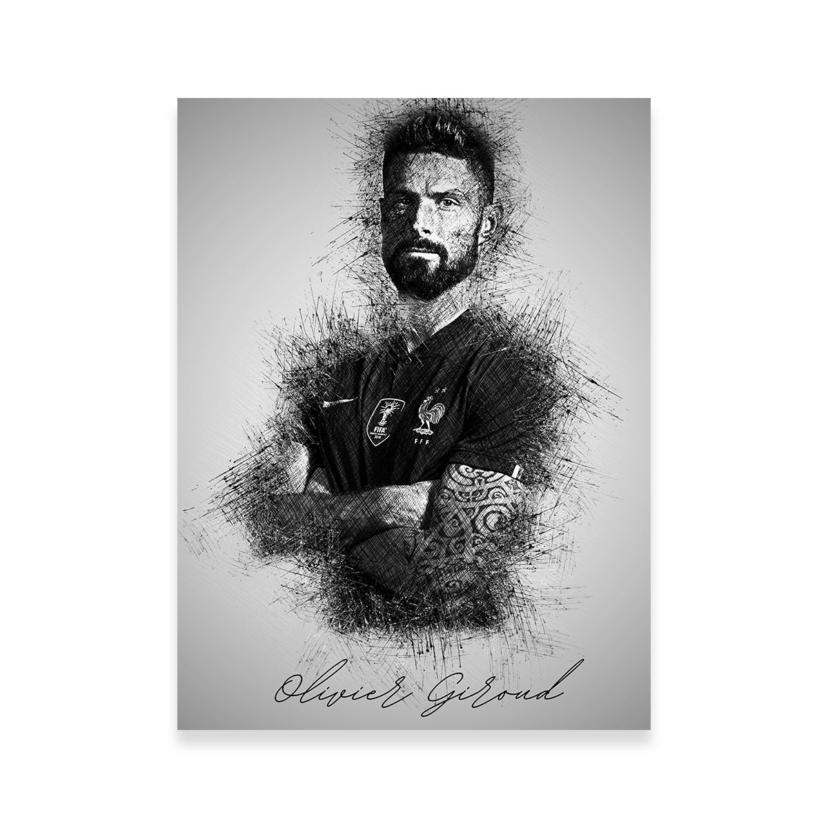 Stunning Olivier Giroud Wall Art for Home Decor