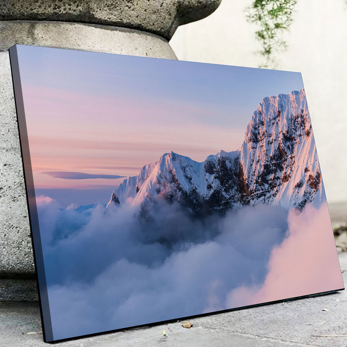 Exquisite Snowy Peaks Wall Art by Lucas Moore
