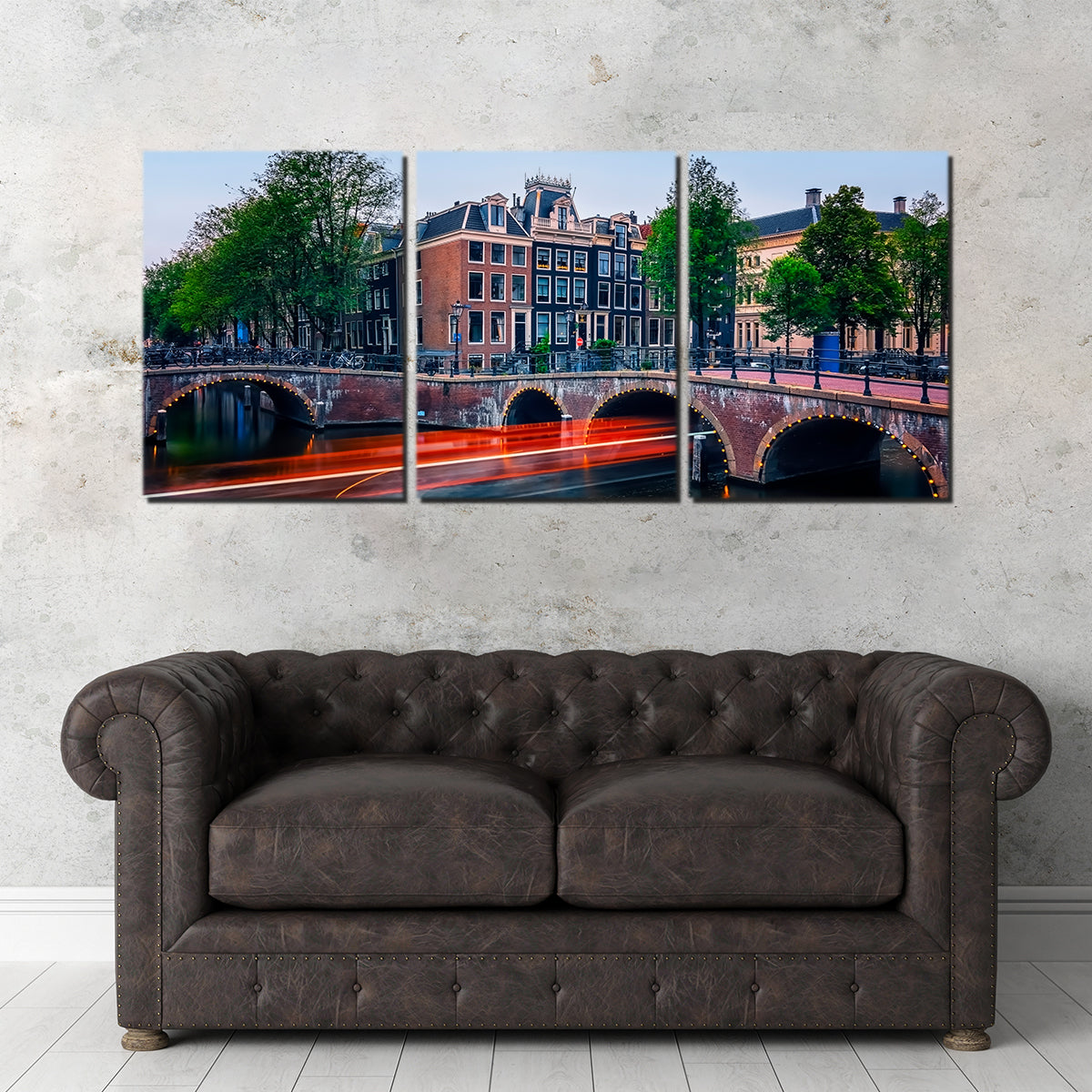 Stunning Canal in Amsterdam Wall Art for Your Home Decor