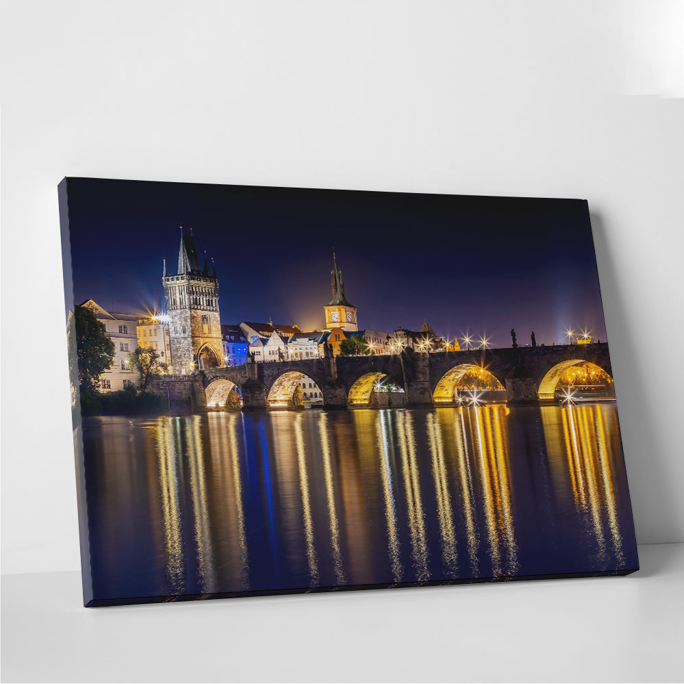 Stunning Charles Bridge with Old Town Bridge Tower Wall Art by Melanie Viola