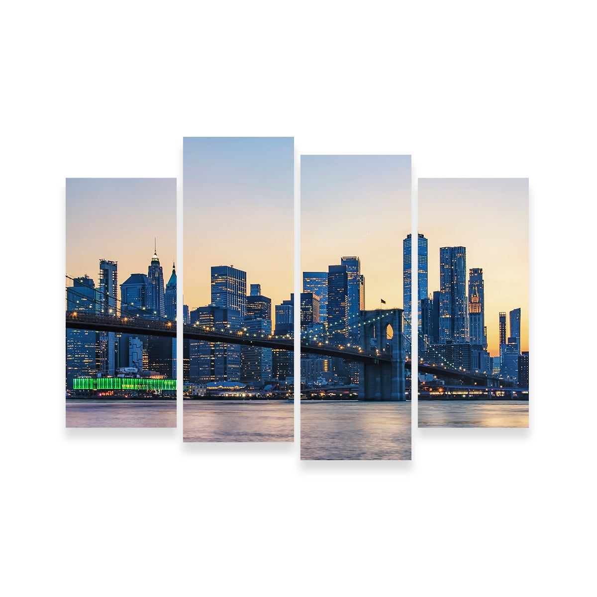 Gorgeous New York Sunset Wall Art for Stunning Home Decor