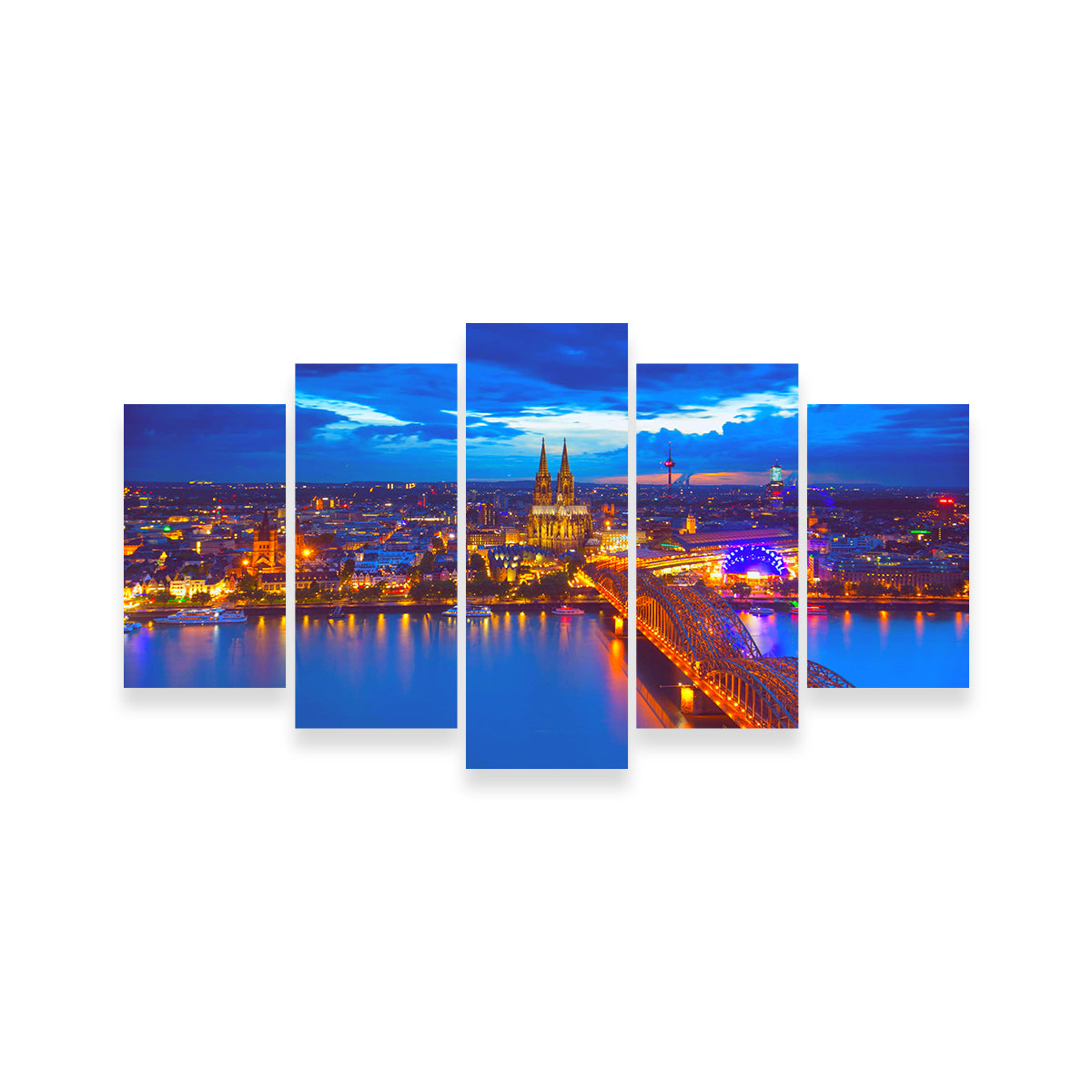 Hohenzollern Bridge Germany Wall Art - Museum Quality Canvas Print by Dina Rolle
