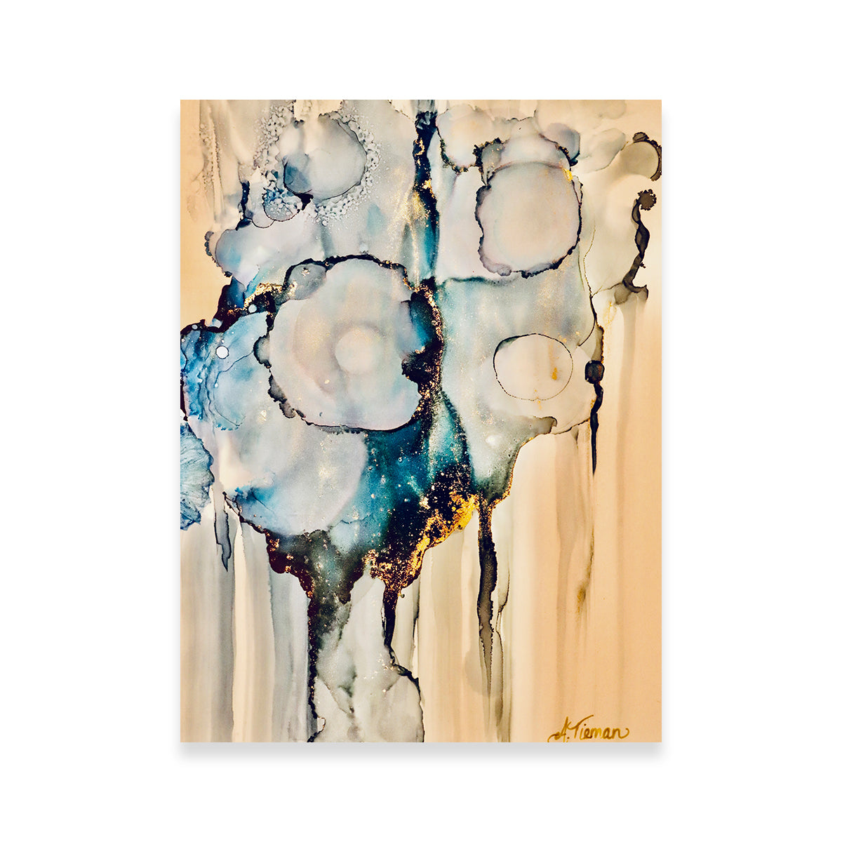 Stunning Moody Blues Wall Art by Amy Tieman