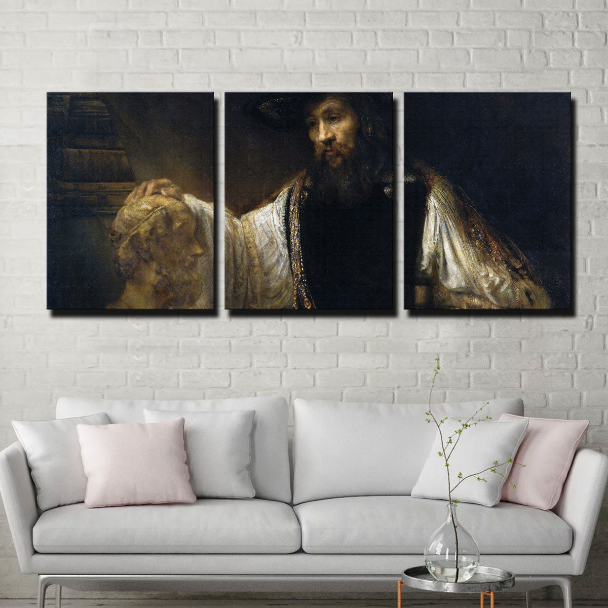 Exquisite Aristotle with a Bust of Homer Wall Art by Rembrandt
