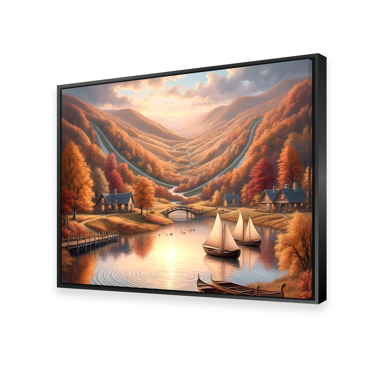 Autumn Voyage: Exquisite Handmade Wall Art