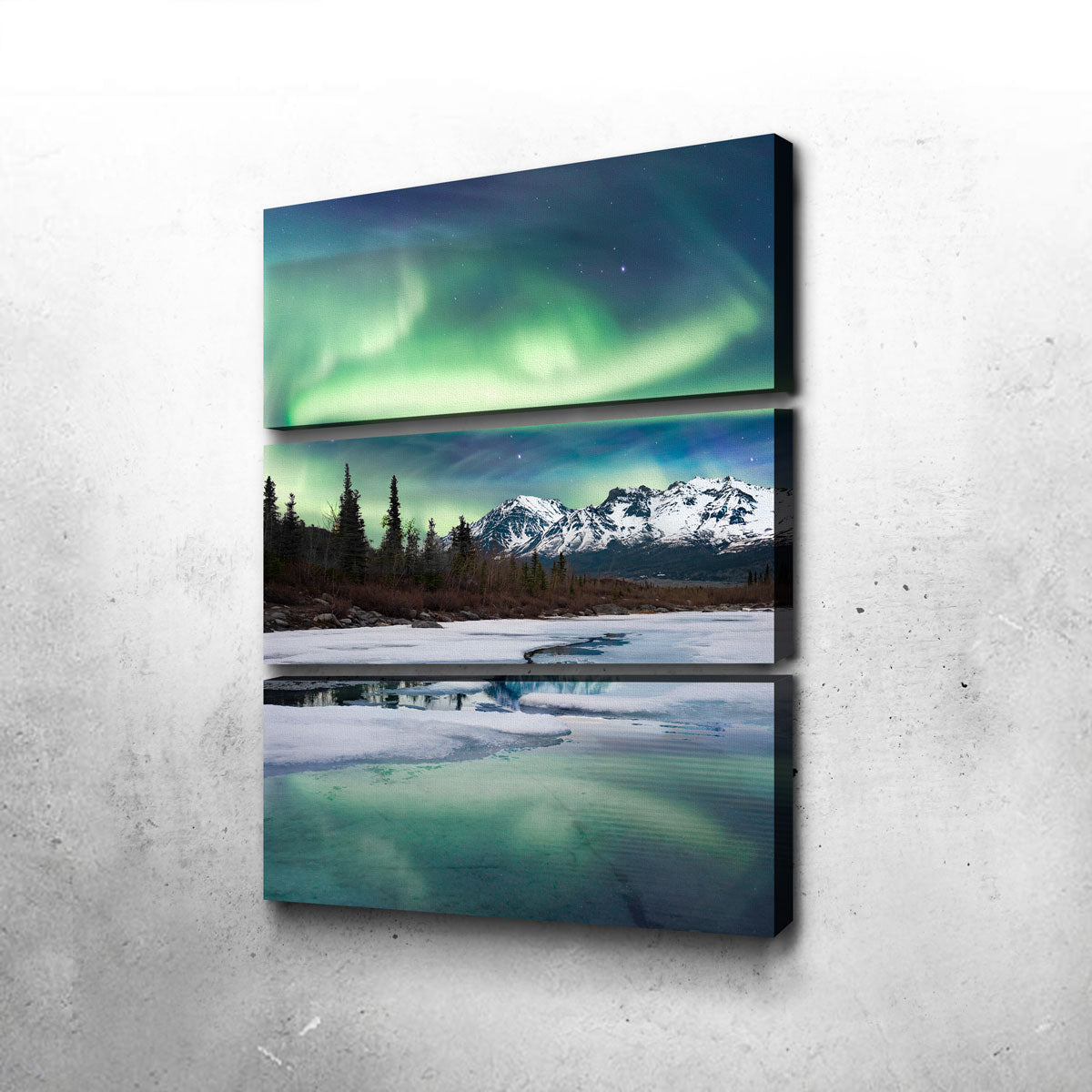 Stunning Northern Lights Landscape Wall Art by Lucas Moore