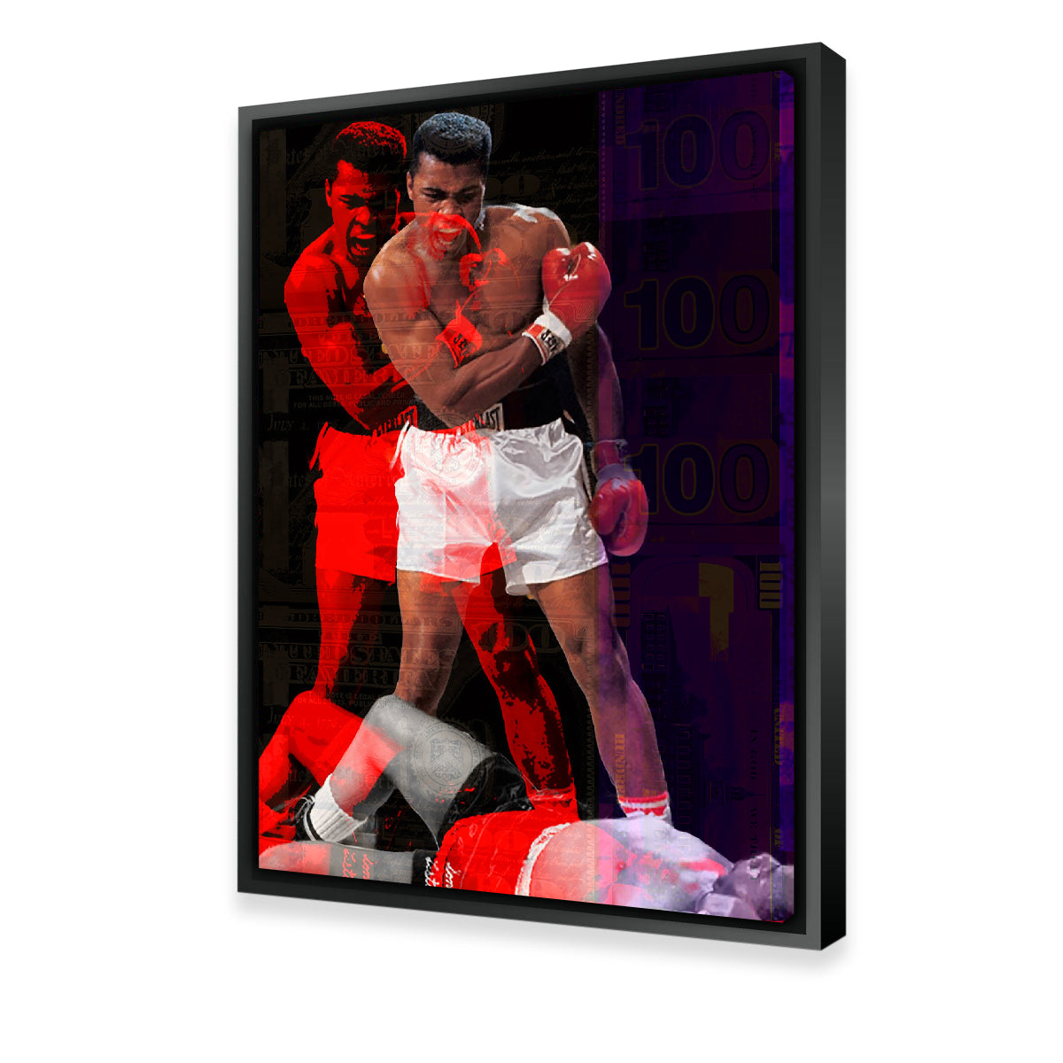 Stunning Ali Red Wall Art - Museum-Quality Canvas Print